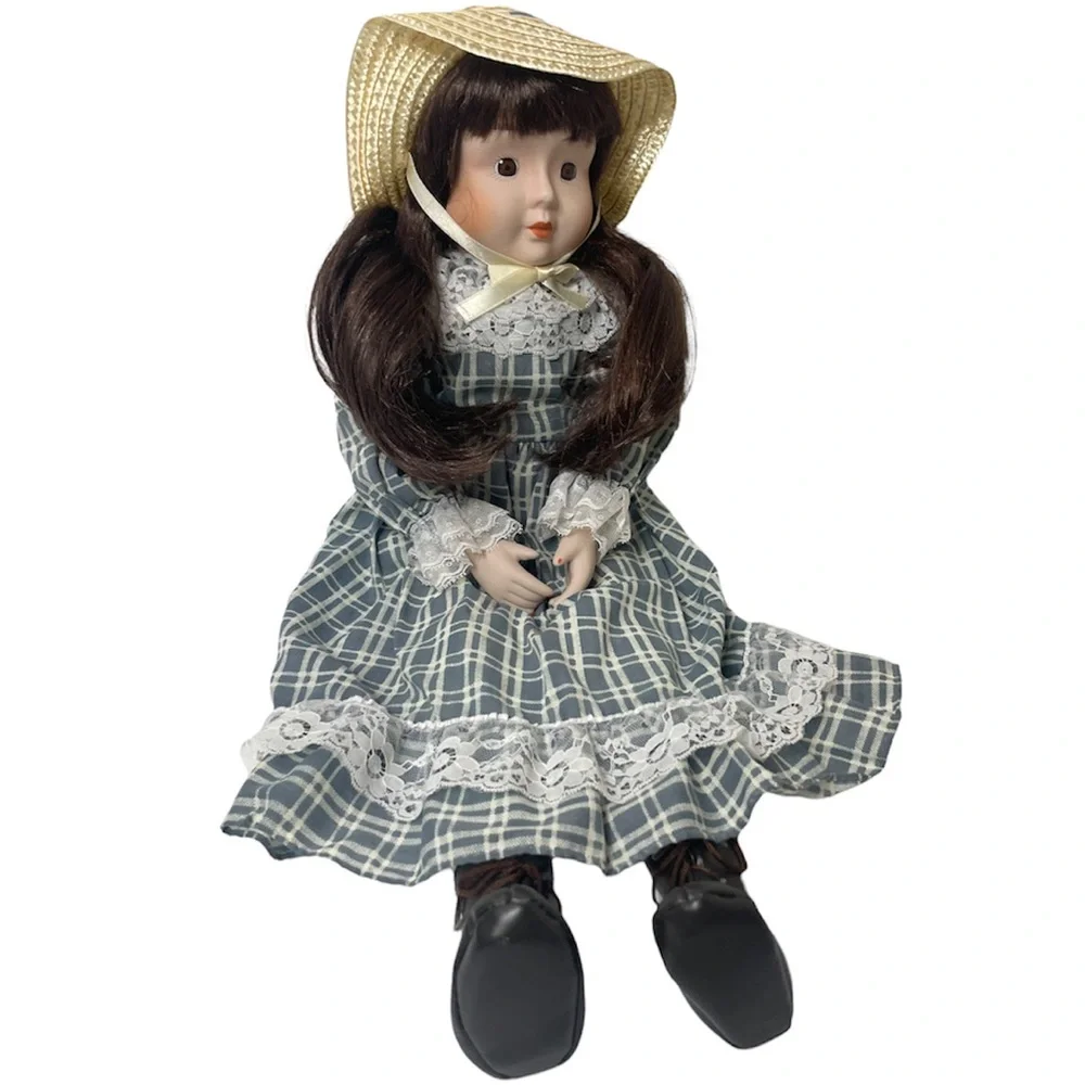 Vintage Doll Porcelain Molly Modern Farmhouse French Cottage Lace Vintage Toys